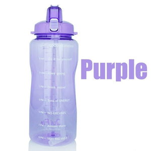 1 Gallon Plastic Water bottle with Straw