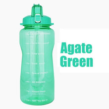 Load image into Gallery viewer, 1 Gallon Plastic Water bottle with Straw