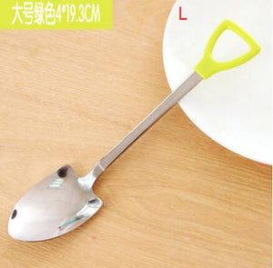 spade shape coffee spoon