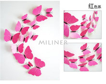 Load image into Gallery viewer, 3d Butterfly wall deco