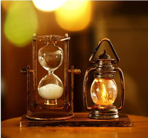 Hourglass light retro lamp