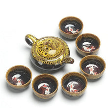 Load image into Gallery viewer, Chinese Kung Fu Tea Set Ceramic Glaze
